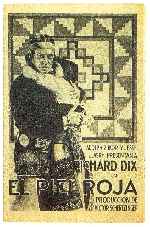 carátula carteles de El Piel Roja - 1929