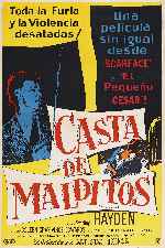 cartula carteles de Casta De Malditos- 1956