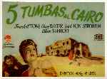 carátula carteles de Cinco Tumbas Al Cairo - V2