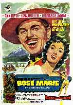carátula carteles de Rose Marie - 1954 - V3