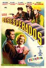 carátula carteles de Los Desesperados - 1943