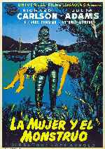 carátula carteles de La Mujer Y El Monstruo - 1954 - V2