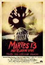 carátula carteles de Martes 13 - Parte 6 - Jason Vive - V2