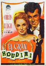 carátula carteles de El Gran Houdini - 1953