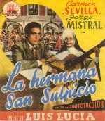 carátula carteles de La Hermana San Sulpicio - 1952