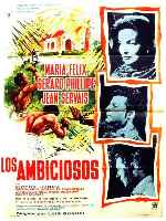 carátula carteles de Los Ambiciosos - 1959
