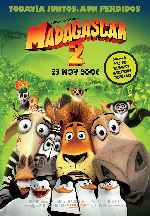 carátula carteles de Madagascar 2