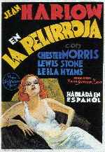 carátula carteles de La Pelirroja - 1932