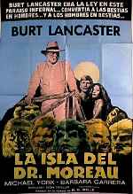 carátula carteles de La Isla Del Doctor Moreau - 1977