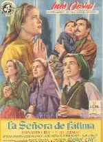 carátula carteles de La Senora De Fatima