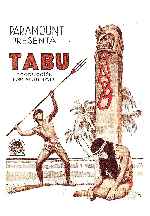 carátula carteles de Tabu - 1931 - V2