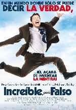 carátula carteles de Increible Pero Falso