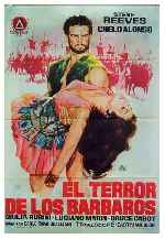 carátula carteles de El Terror De Los Barbaros - V2