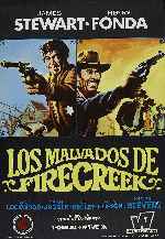 carátula carteles de Los Malvados De Firecreek