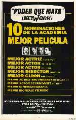 carátula carteles de Network - Poder Que Mata - V2