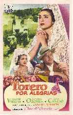 carátula carteles de Torero Por Alegrias