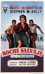 carátula carteles de Noche Salvaje