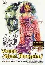 carátula carteles de Adios Mimi Pompon - V2
