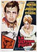 carátula carteles de La Ultima Fuga - 1961