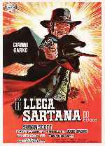 carátula carteles de Llega Sartana