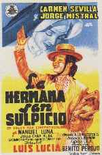 carátula carteles de La Hermana San Sulpicio - 1952 - V3