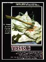 carátula carteles de Viernes 13 - 1980