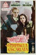 carátula carteles de La Pimpinela Escarlata - 1935