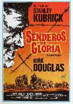 carátula carteles de Senderos De Gloria - 1957