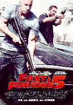 cartula carteles de Fast & Furious 5