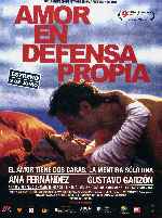 carátula carteles de Amor En Defensa Propia
