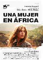carátula carteles de Una Mujer En Africa