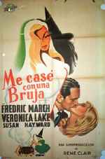 carátula carteles de Me Case Con Una Bruja