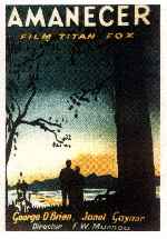 carátula carteles de Amanecer - 1927