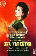 carátula carteles de Ana Karenina - 1948