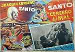 carátula carteles de Santo Contra El Cerebro Del Mal