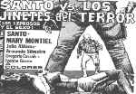carátula carteles de Santo Contra Los Jinetes Del Terror
