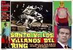 carátula carteles de Santo Contra Los Villanos Del Ring