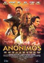 carátula carteles de Anonimos - 2003