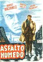 carátula carteles de Asfalto Humedo