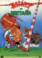 carátula carteles de Asterix En Bretana