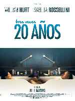 carátula carteles de Tres Veces 20 Anos