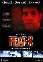 carátula carteles de Fear X