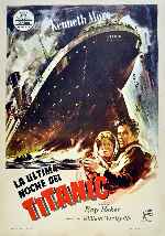carátula carteles de La Ultima Noche Del Titanic