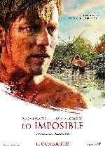 carátula carteles de Lo Imposible