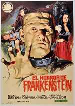 carátula carteles de El Horror De Frankenstein