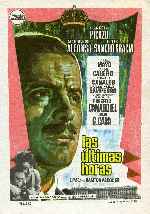 carátula carteles de Las Ultimas Horas - 1966