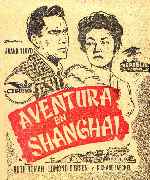 carátula carteles de Aventura En Shanghai - 1954