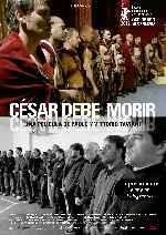 carátula carteles de Cesar Debe Morir