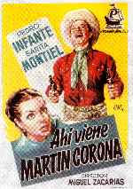 carátula carteles de Ahi Viene Martin Corona