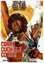 carátula carteles de Corre Cuchillo Corre
